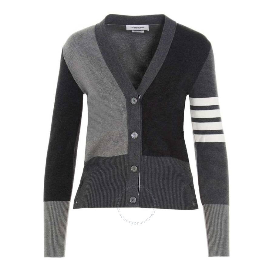Thom Browne V-Neck Cashmere Funmix Cardigan - 5