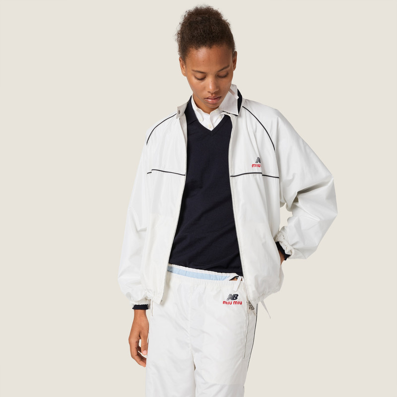 Technical poplin blouson jacket 5