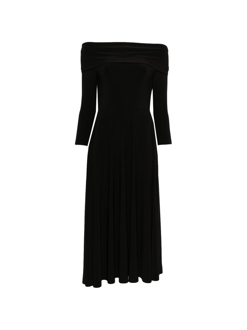 three-quarter sleeve midi dress 1