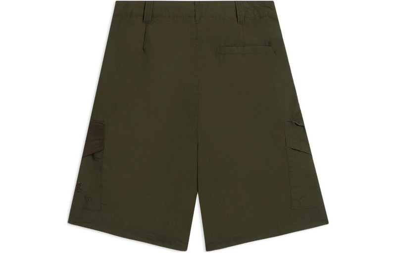 Li-Ning Li-Ning Embroidered Logo Shorts 'Dark Olive Green' AKSS077-3 outlook