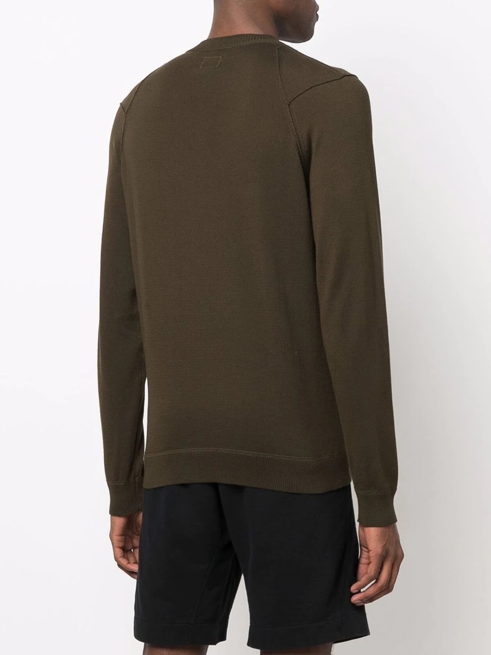 Lens-detailed sleeve jumper - 4