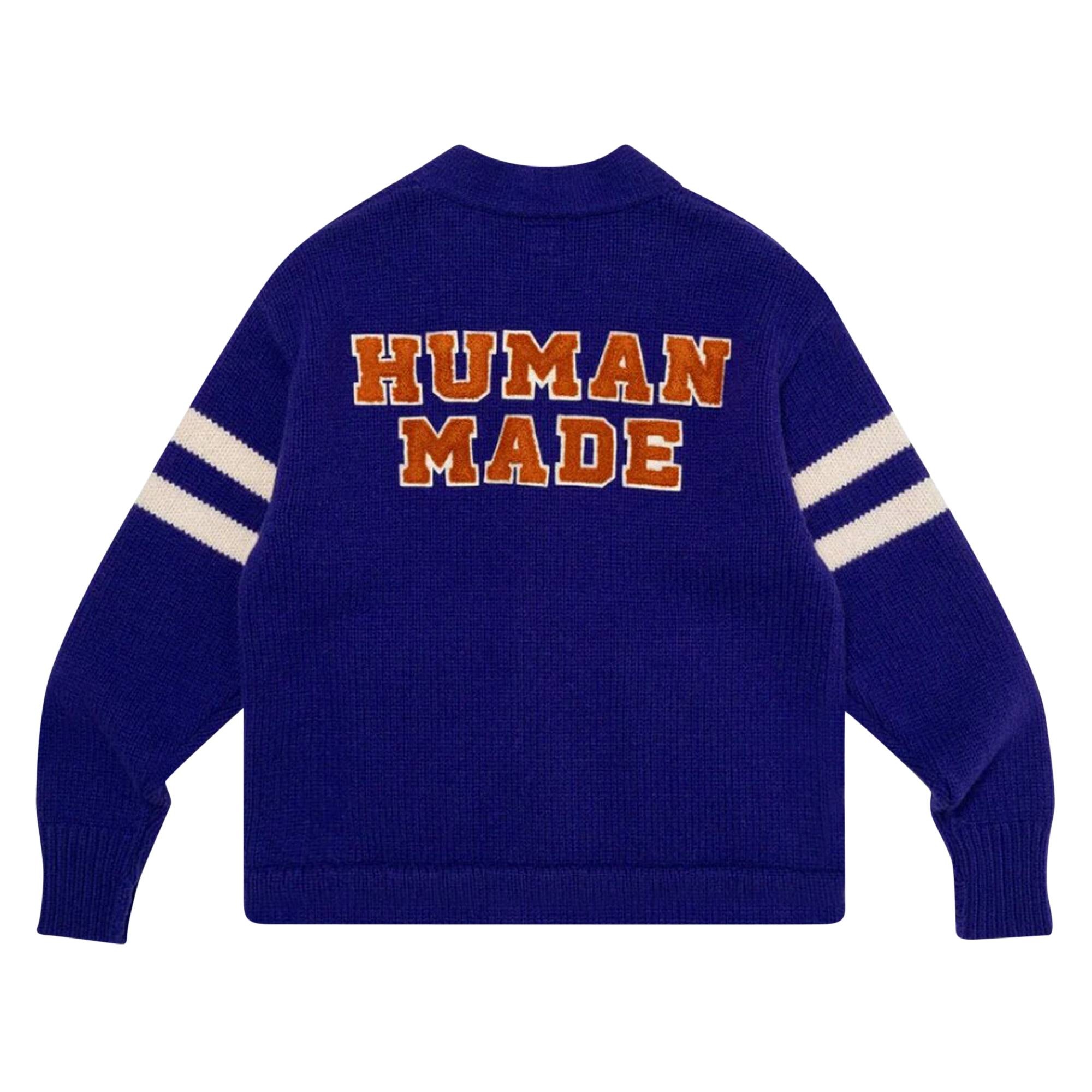 Human Made Low Gauge Knit Cardigan 'Purple' - 2