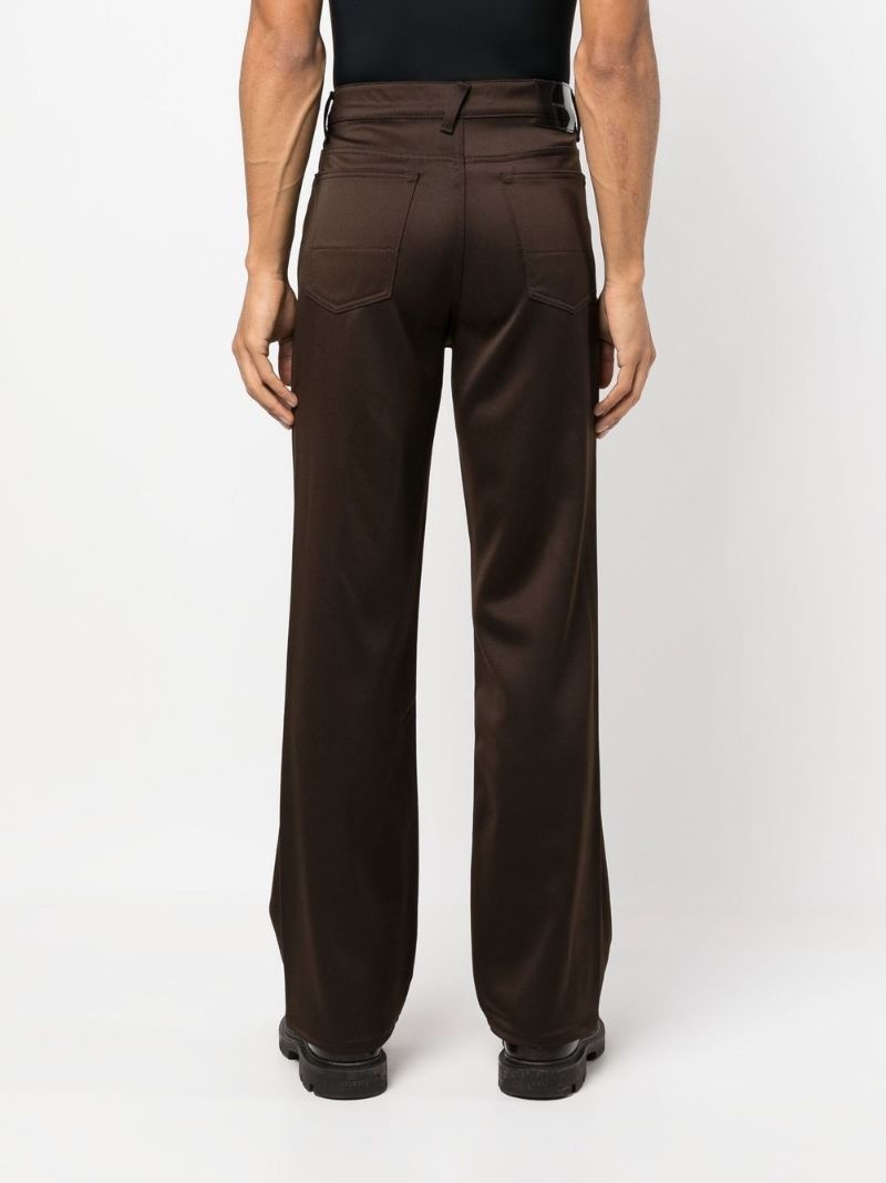 straight-leg high-waisted trousers - 4