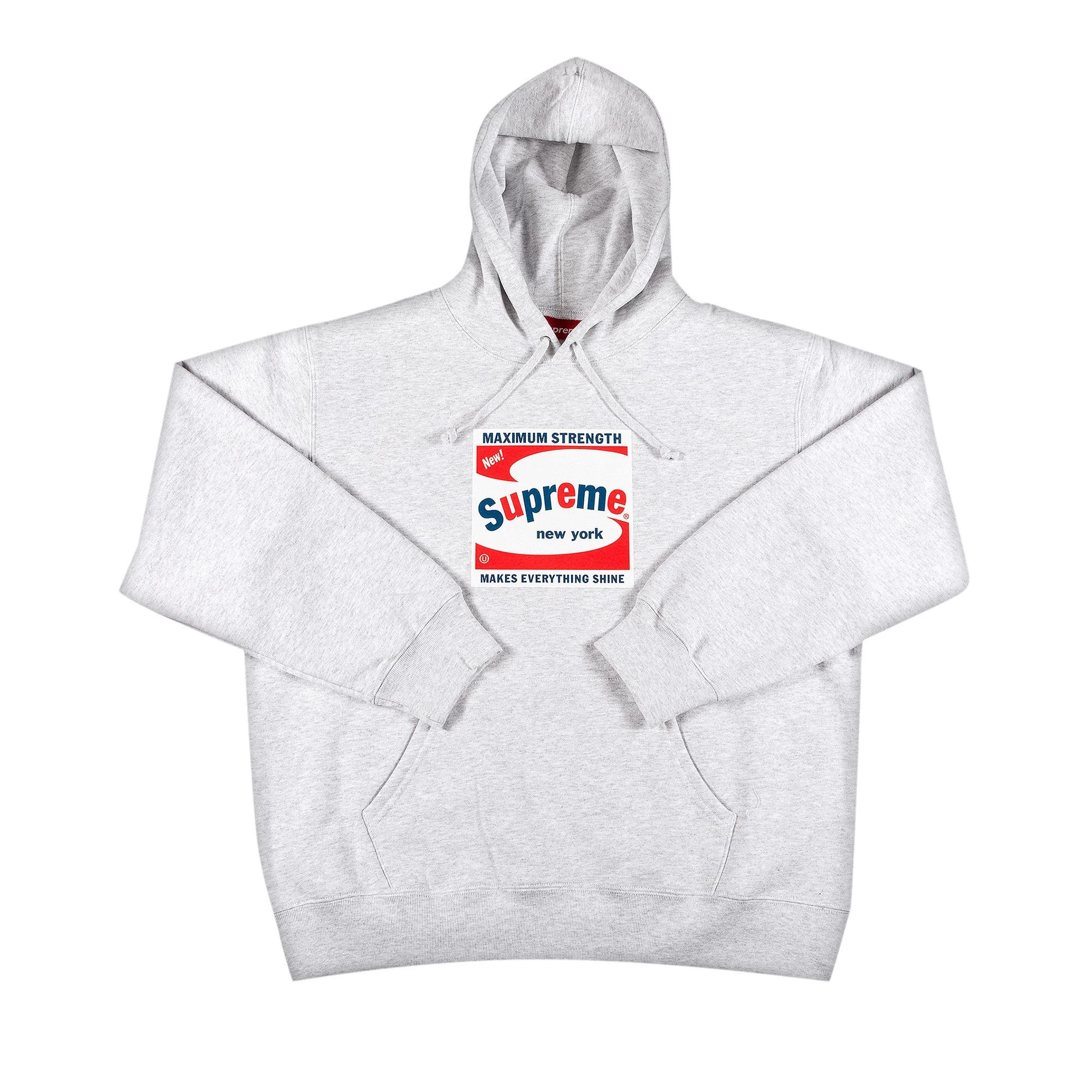 Supreme Shine Hooded Sweatshirt 'Ash Grey' - 1