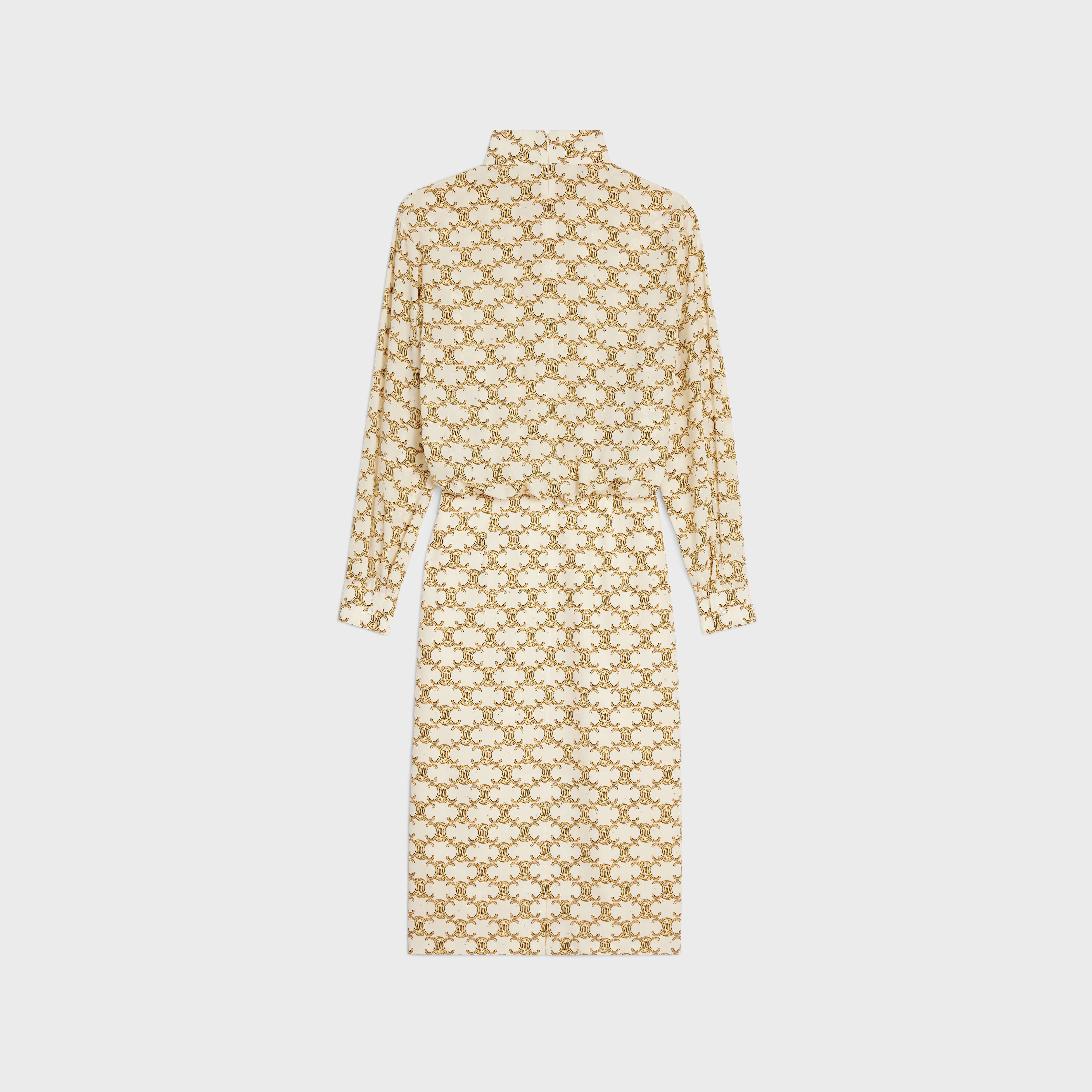 hobble dress in Crepe de chine - 2