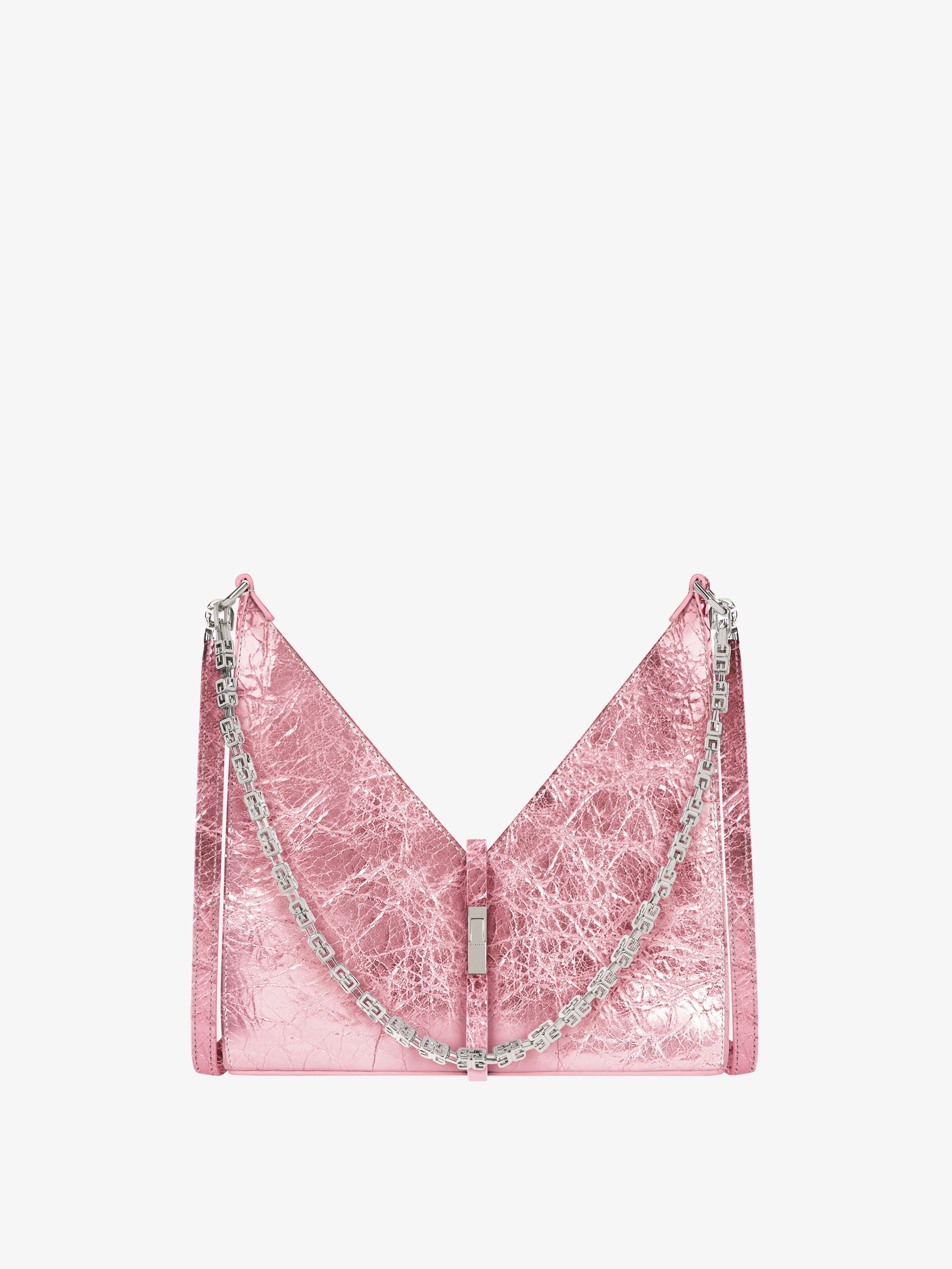 SMALL CUT OUT BAG IN LAMINATED LEATHER - 1