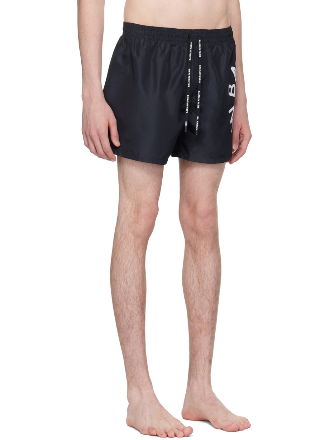 Black Printed Swim Shorts - 2