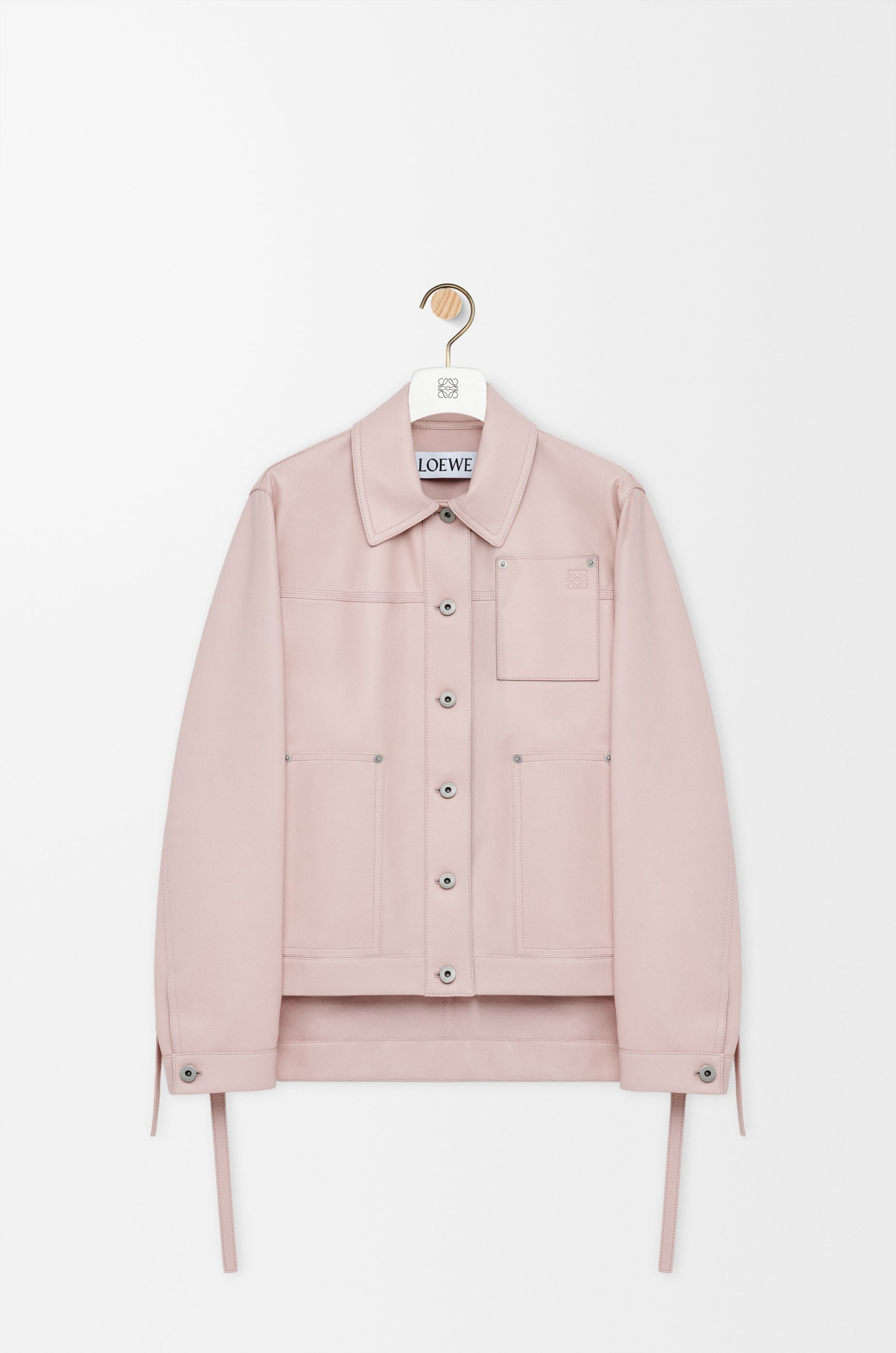 Workwear jacket in nappa lambskin - 1