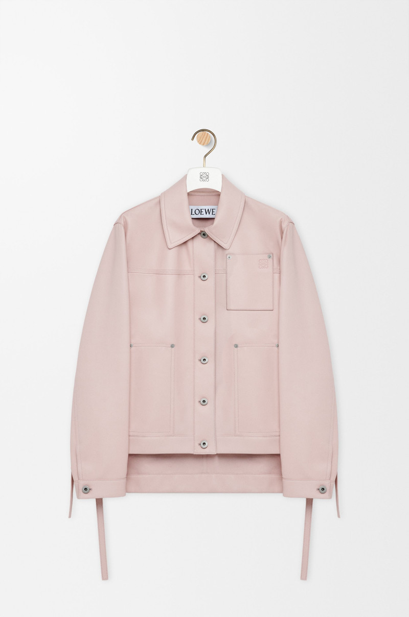 Workwear jacket in nappa lambskin 1