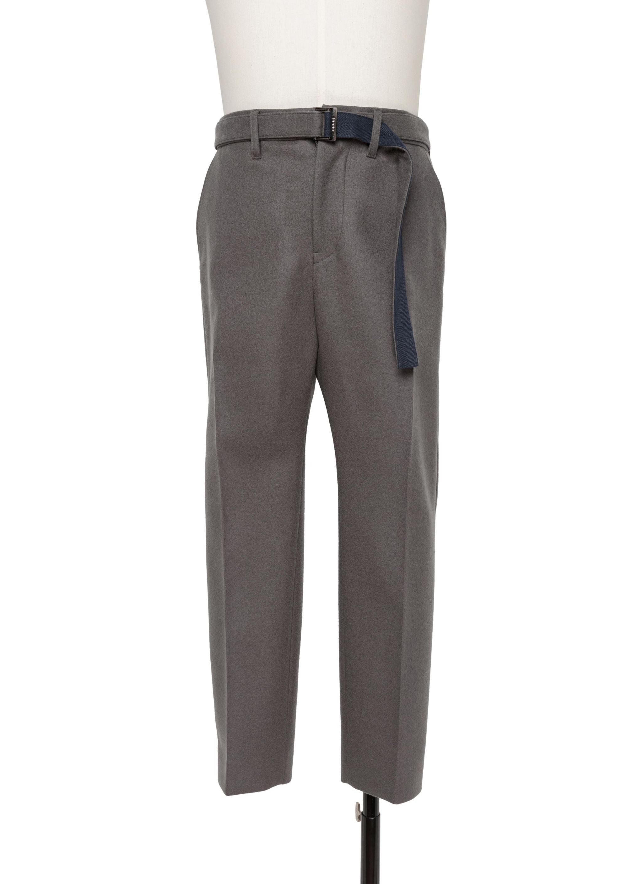 Wool Melton Pants - 1