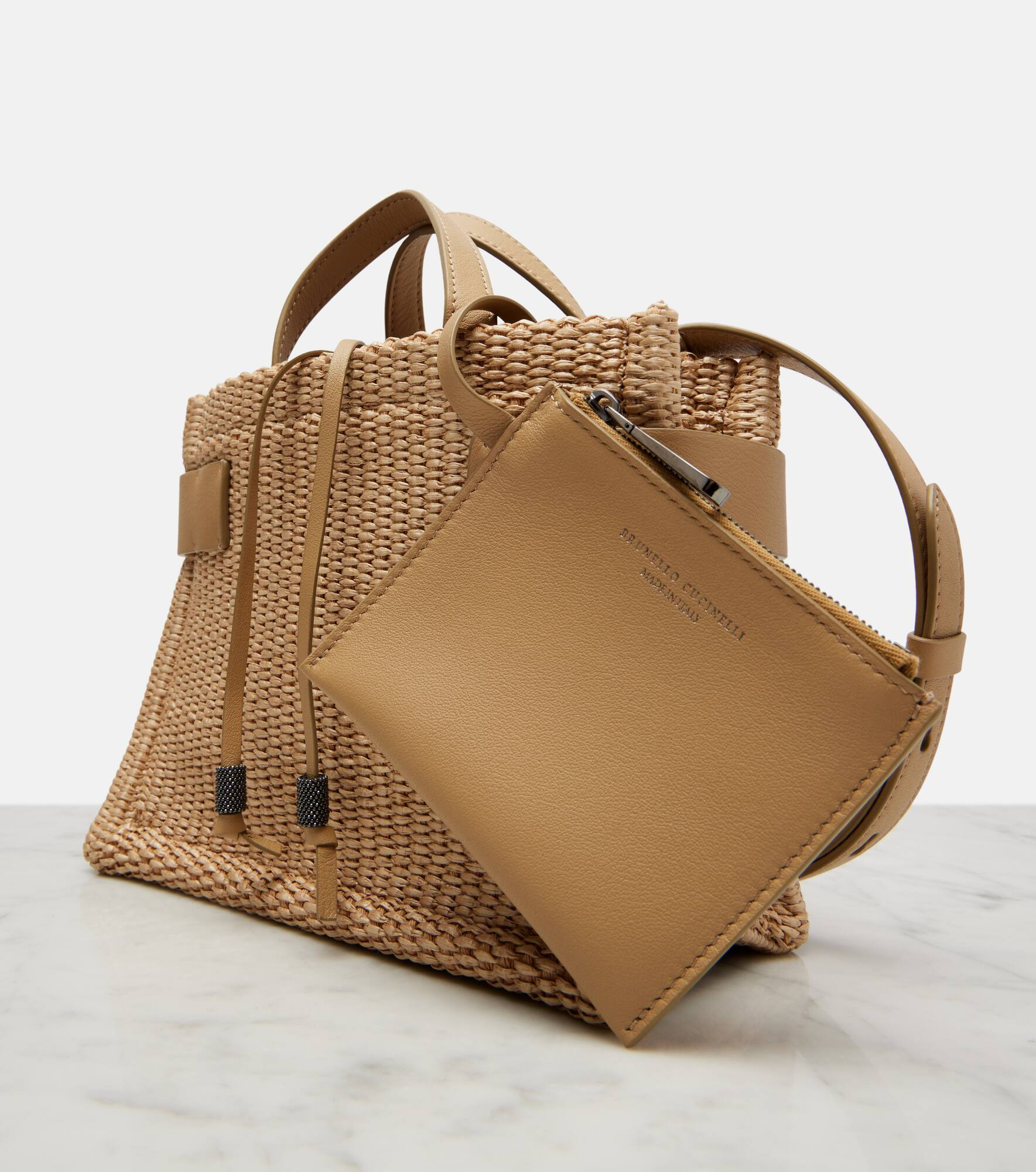 Essence Large raffia tote bag - 6