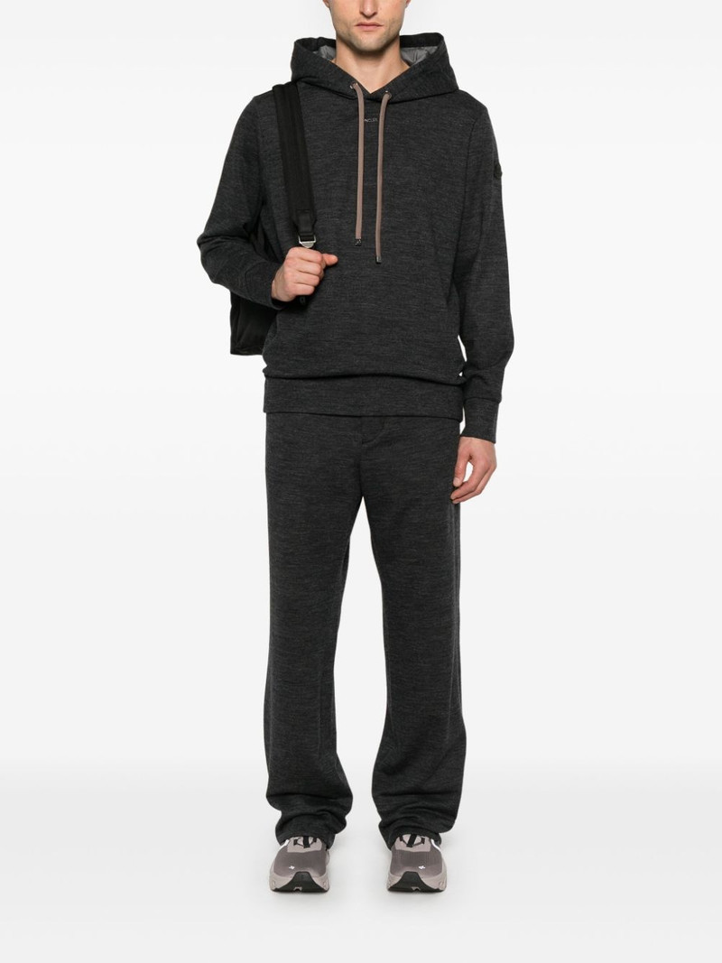 Moncler logo-print hoodie outlook