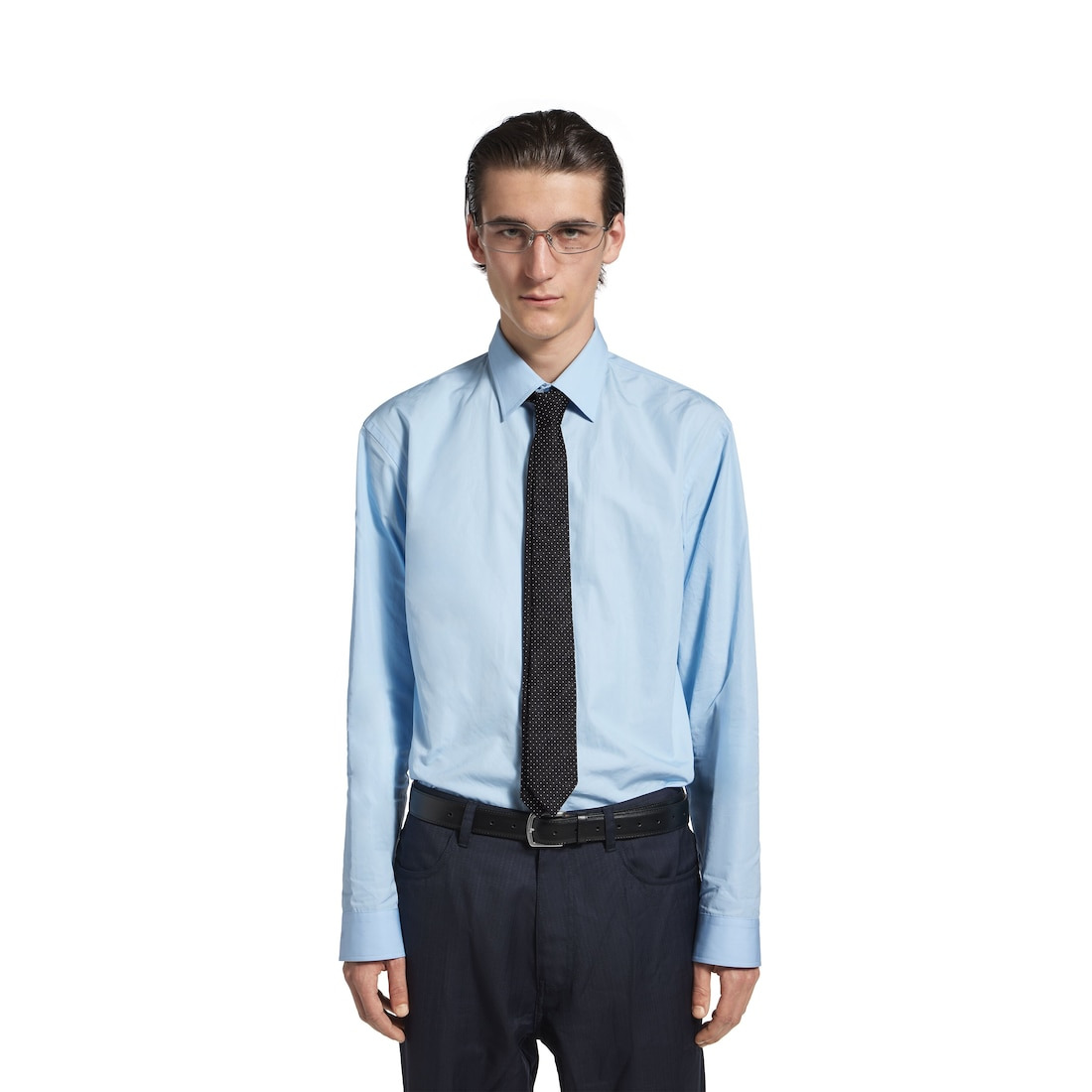 Men's Tie in Burgundy/navy - 2