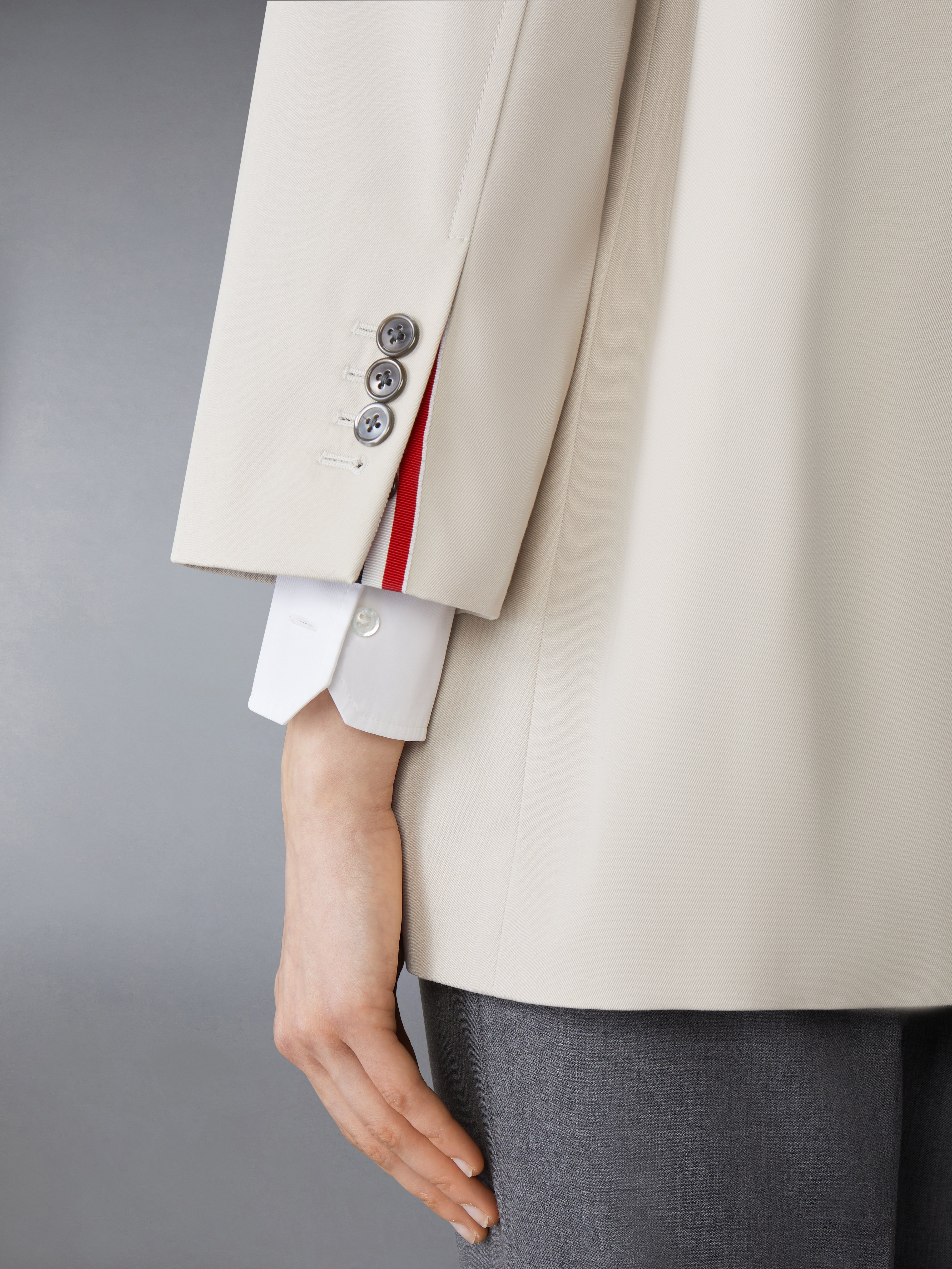 COTTON TWILL ARMBAND CROPPED CAR COAT - 5