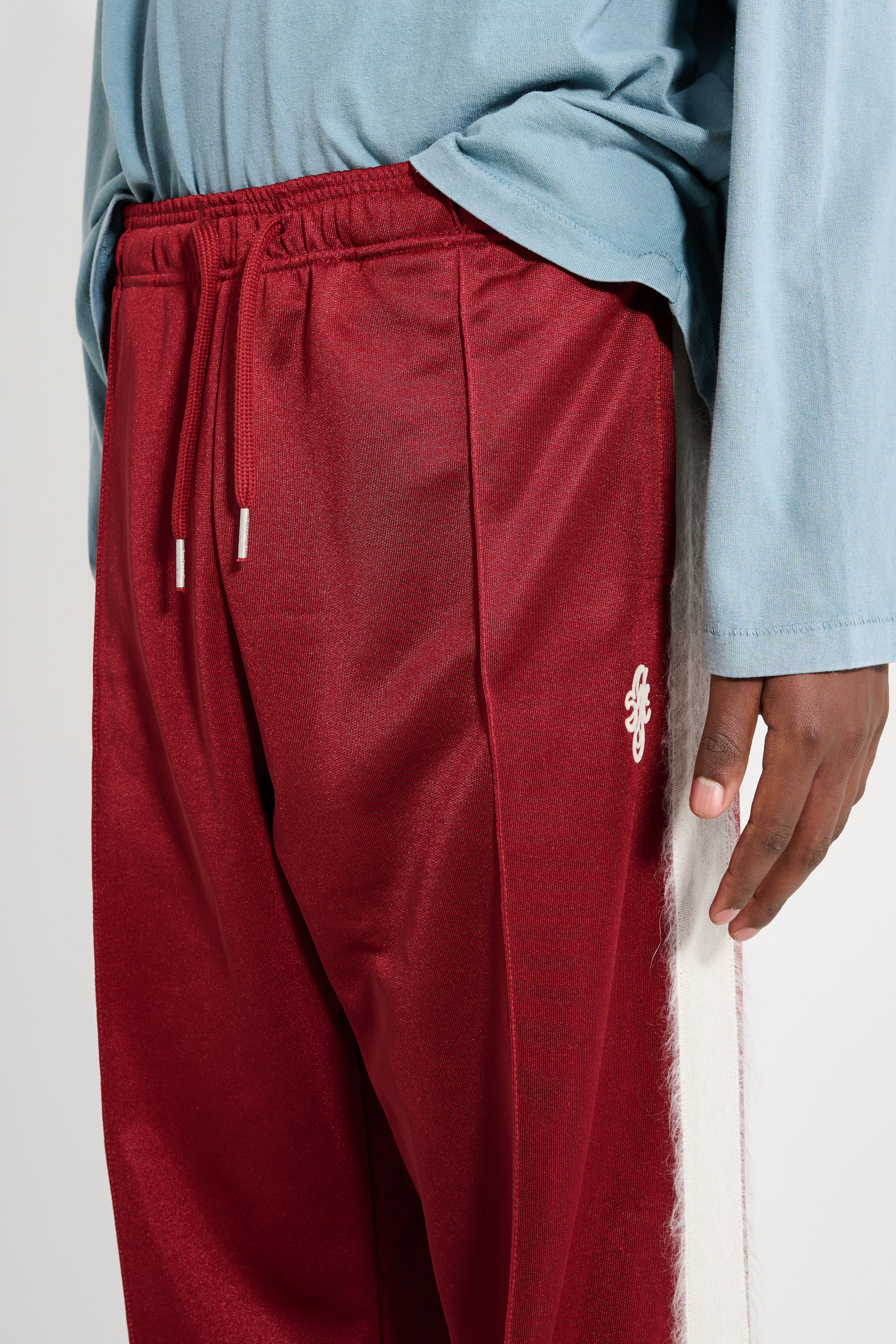 STOCKHOLM SURFBOARD CLUB TRACKSUIT PANTS CHERRY - 3