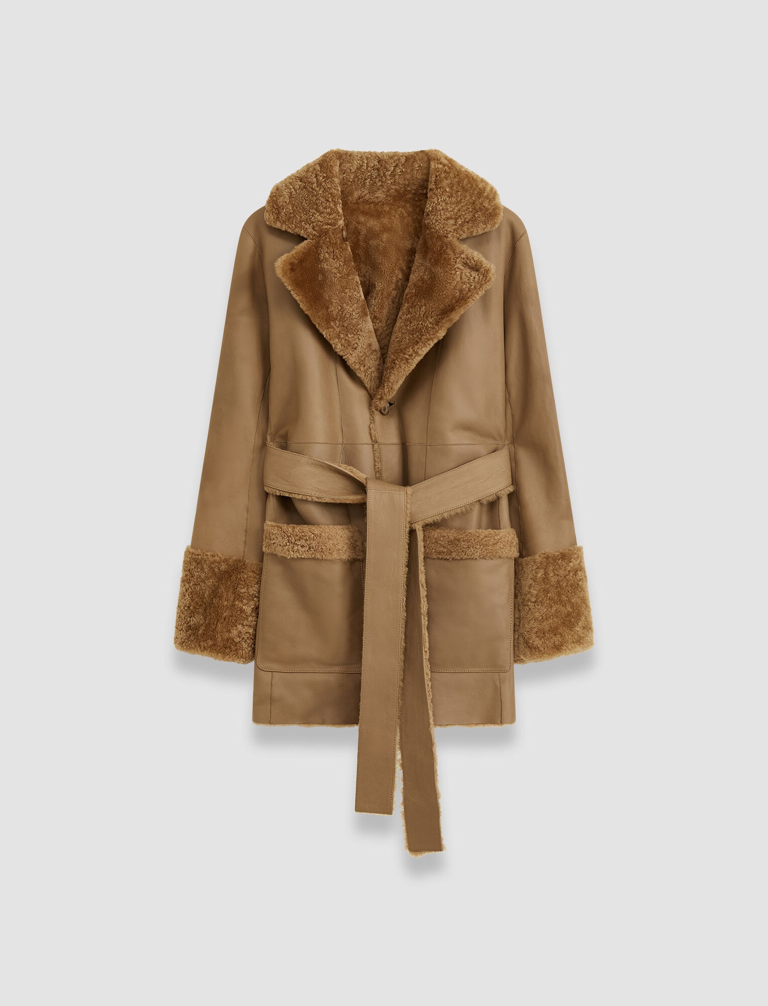 Leman Reversible Shearling Coat - 1