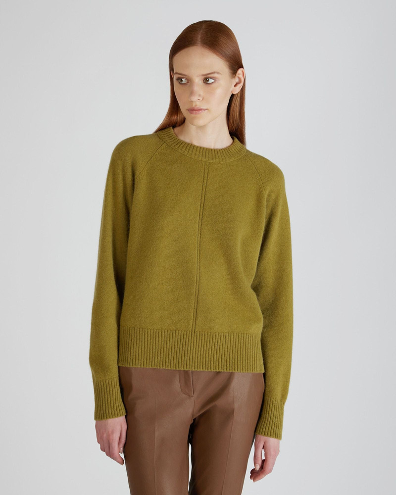 SLOWEAR Regular fit crewneck sweater in wool and Angora outlook
