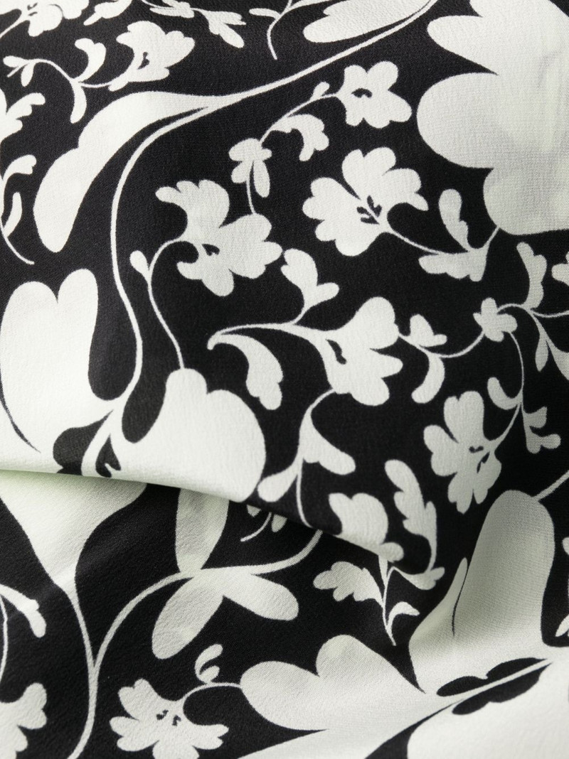 Forest Floral-print silk dress 6