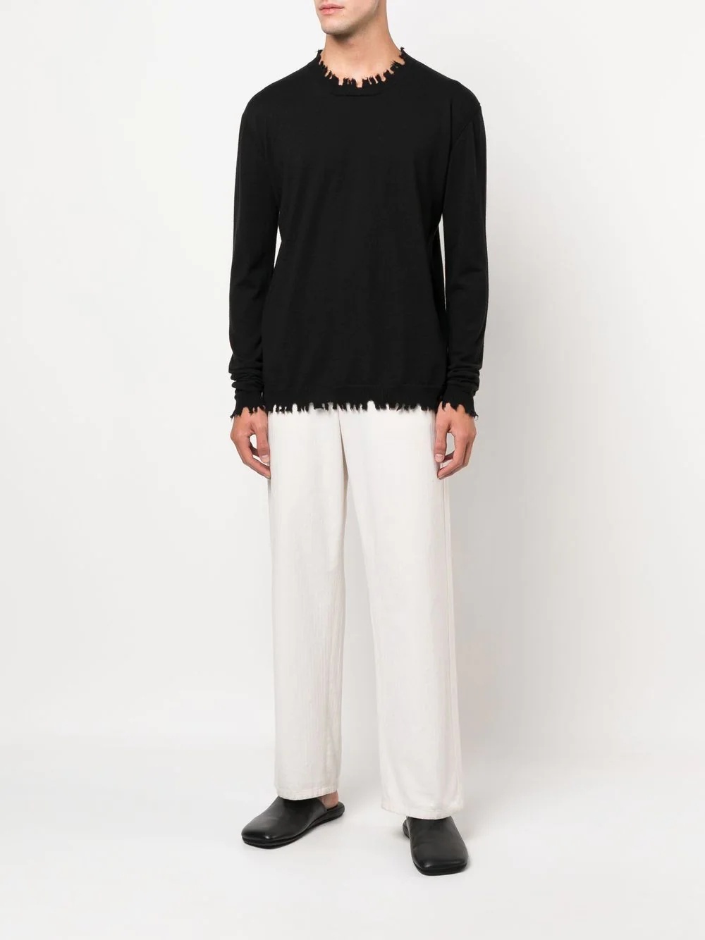 cashmere raw-cut jumper - 2