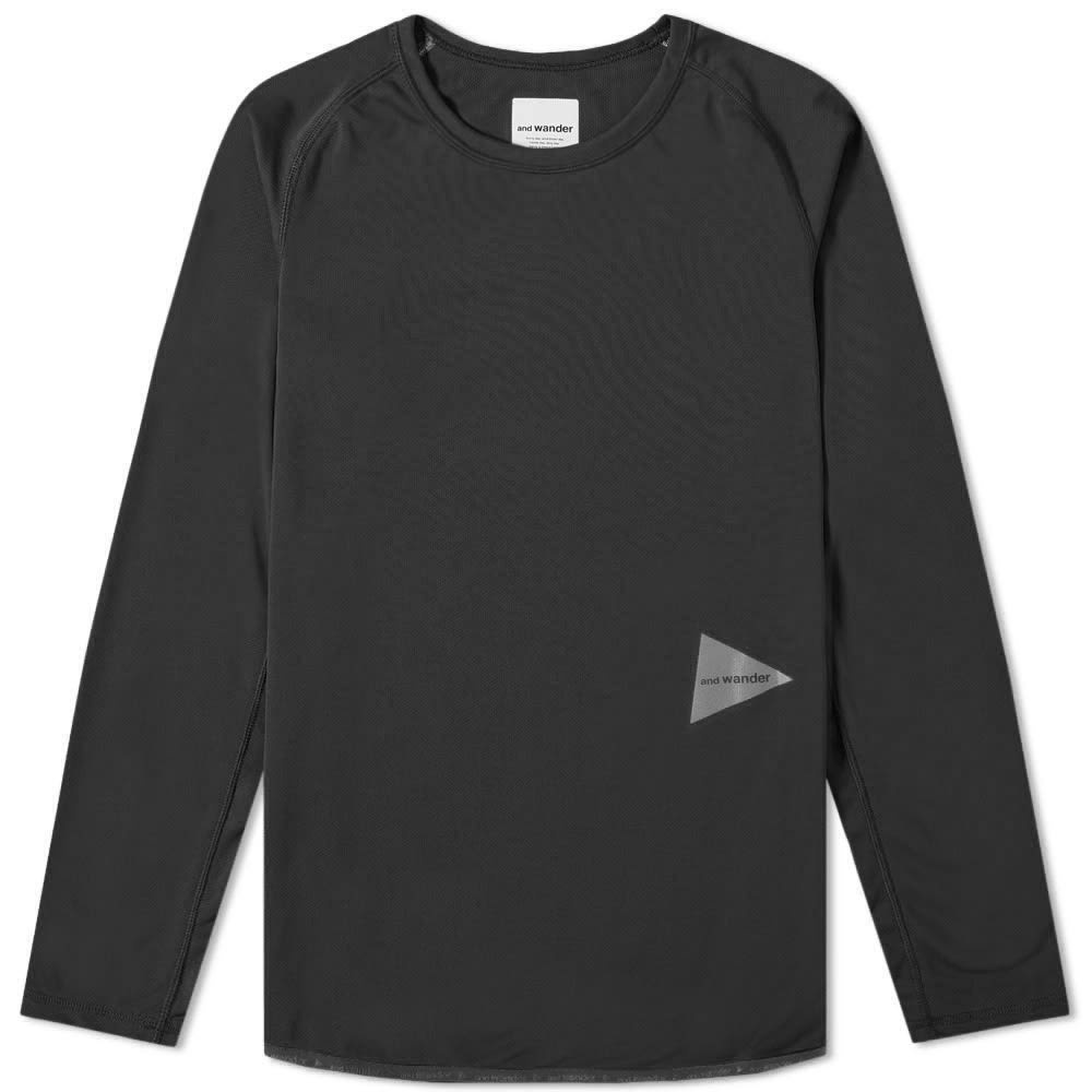 And Wander Long Sleeve Dry Jersey Raglan Tee - 1