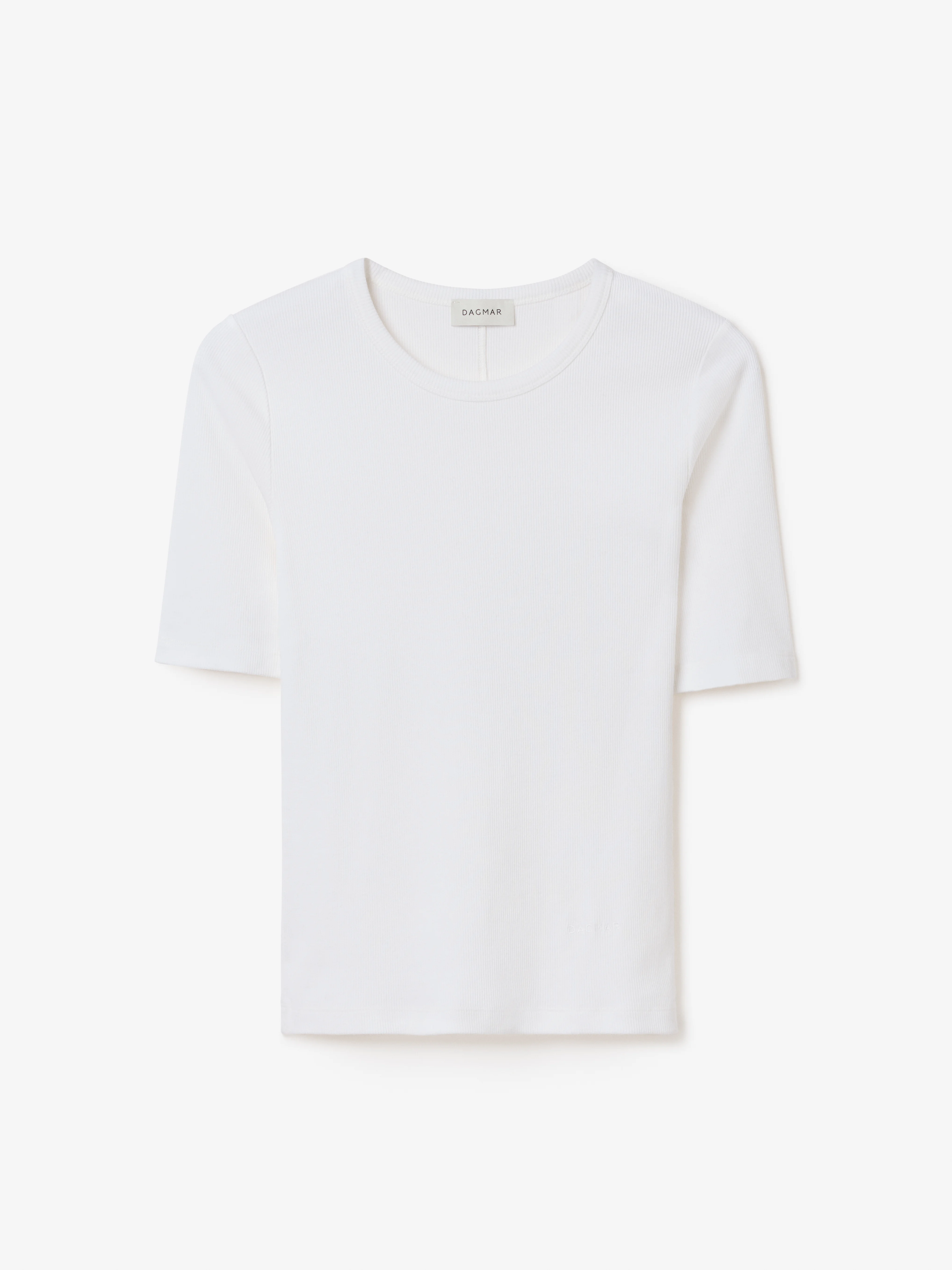 Fitted Rib T-shirt - 1