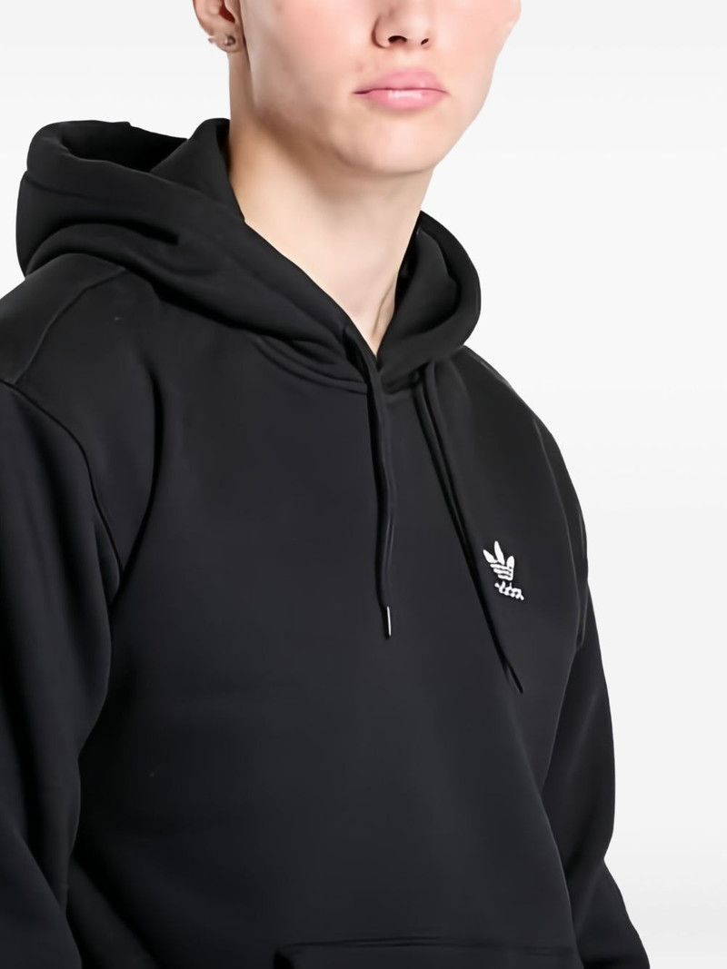 logo-embroidered hoodie 5