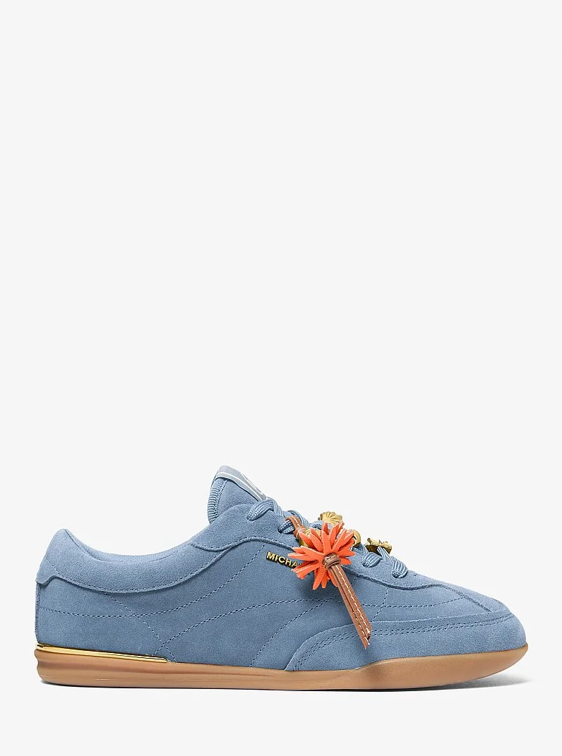 Nolan Embellished Suede Sneaker - 1