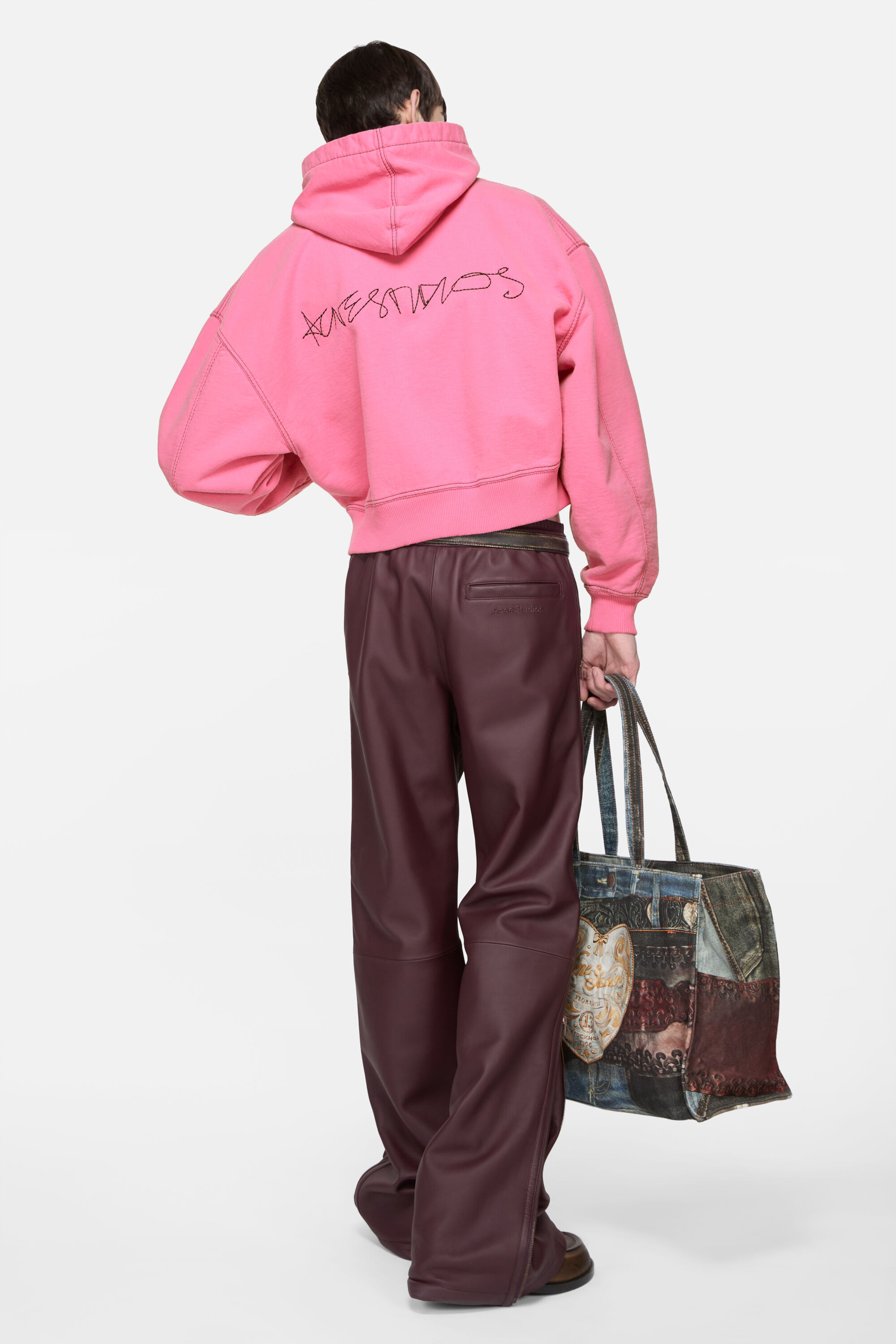 Hooded zip-up sweater - Pink - 4