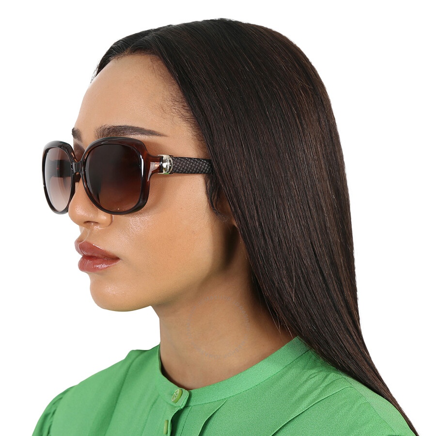 Salvatore Ferragamo Brown Gradient Rectangular Ladies Sunglasses SF739SA 210 59 - 2