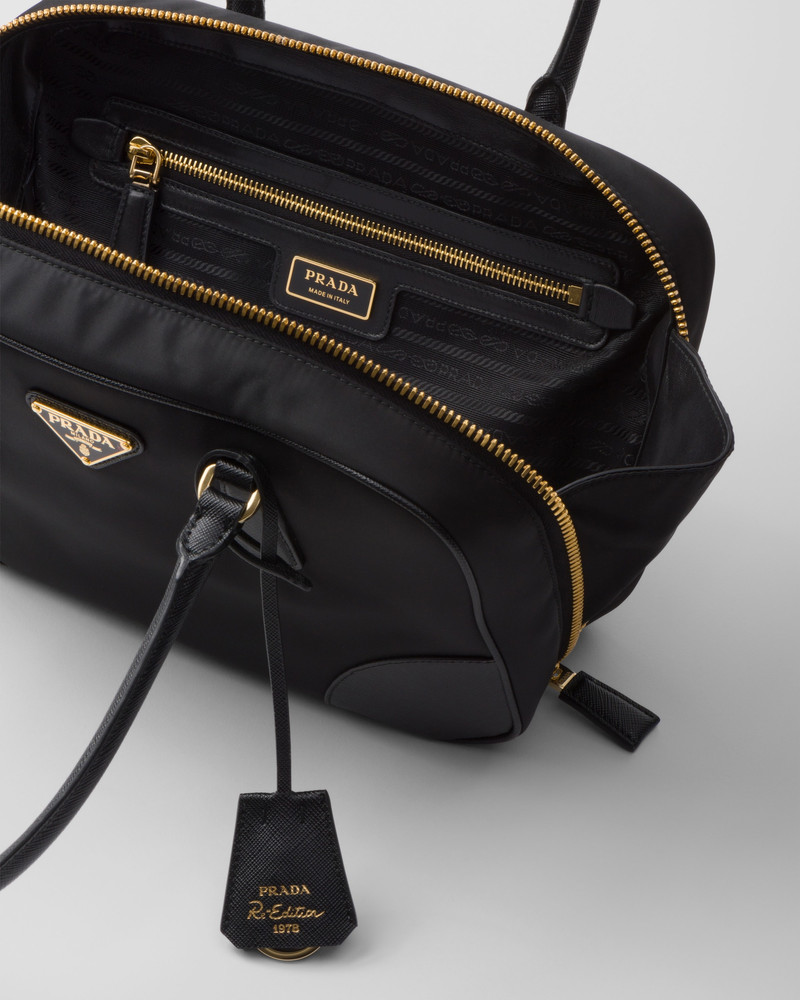 Prada Re-Edition 1978 medium Re-Nylon and Saffiano leather two-handle bag 4