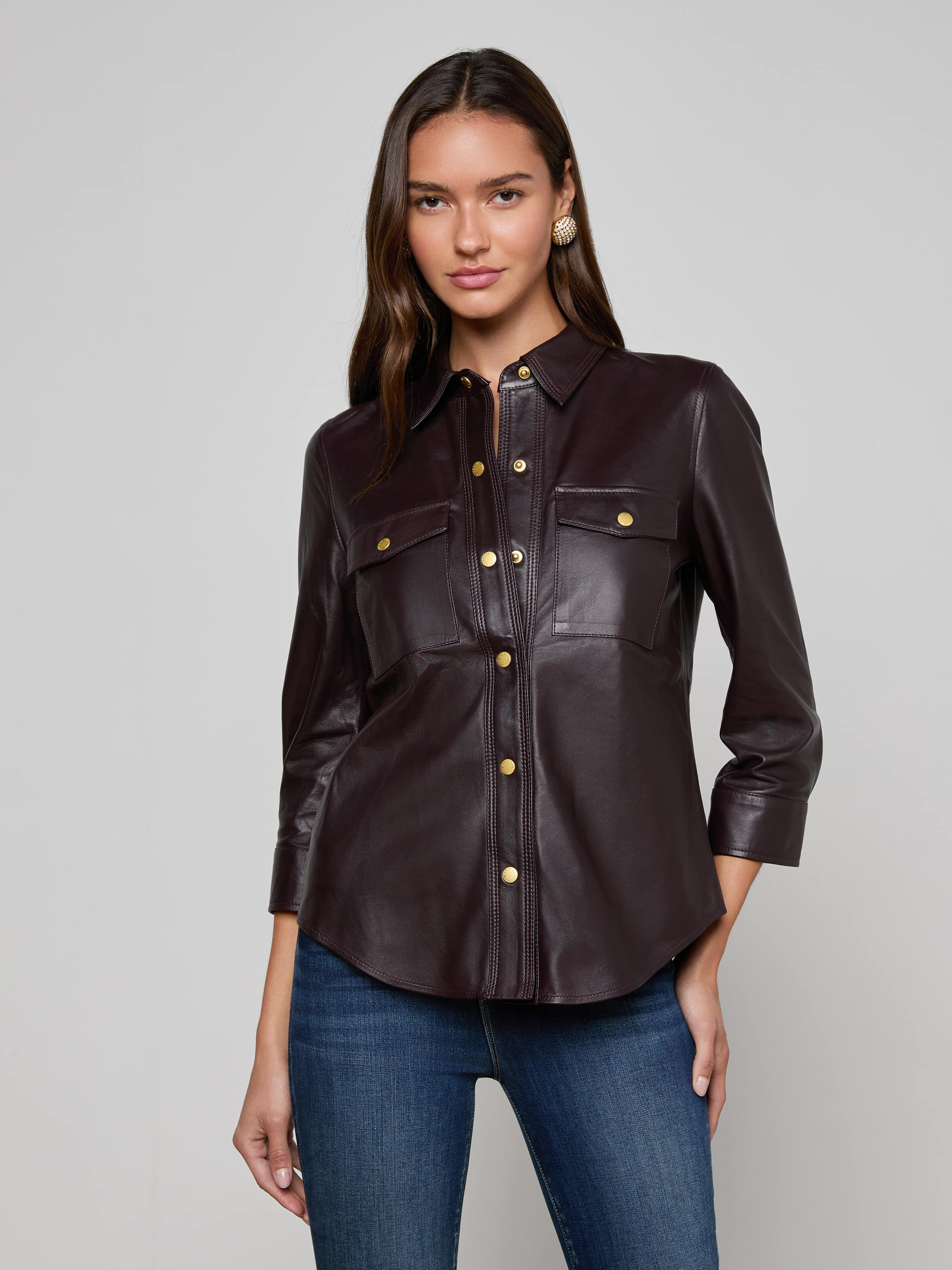 Avina Leather Shirt - 2