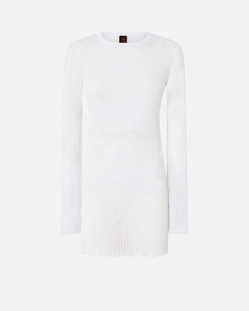SHORT OPENWORK KNIT DRESS 1