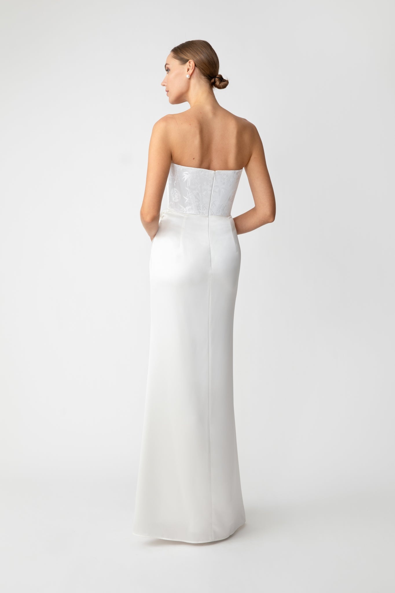 JULIA JACQUARD GOWN - 5