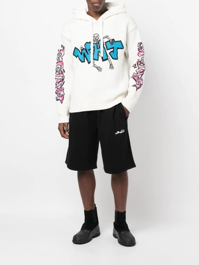 Off-White arrow-print track shorts outlook