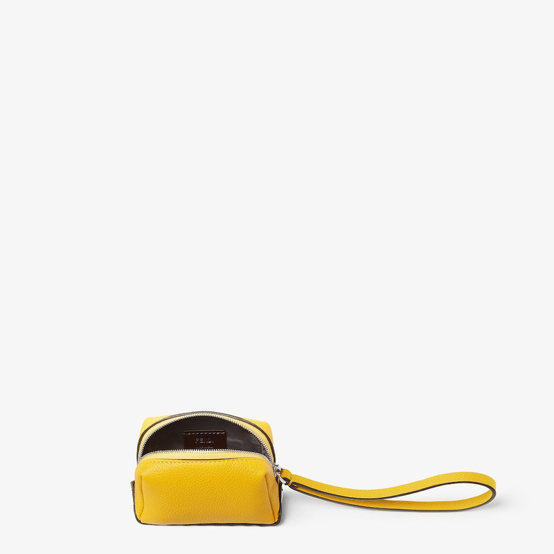 Fendi Lui Nano Yellow leather mini pouch 3