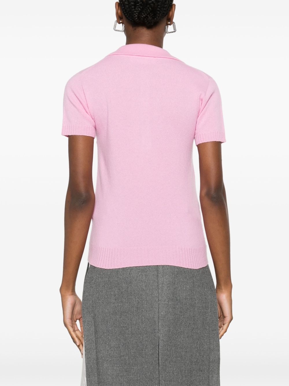 logo-appliqué polo top - 4