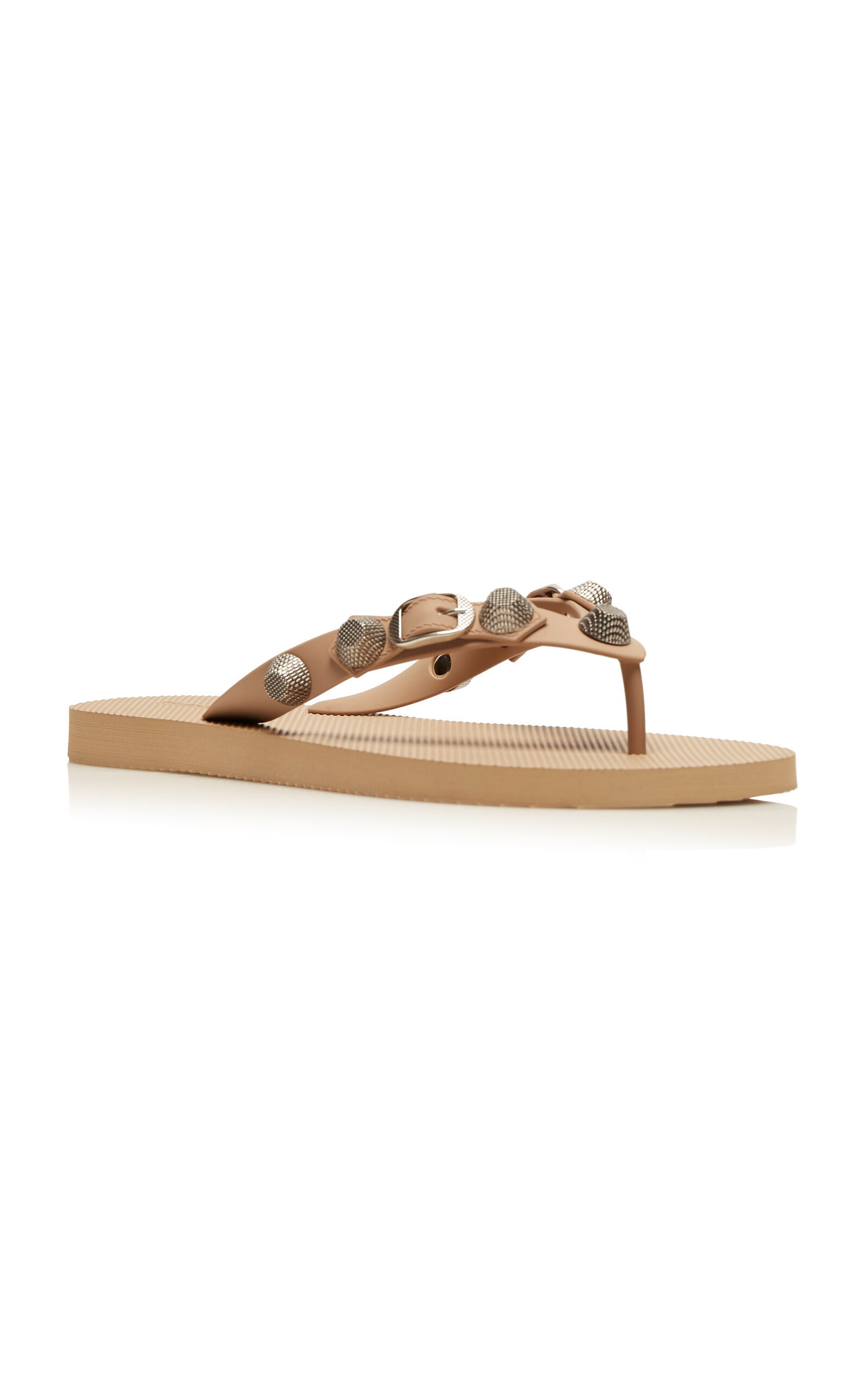 Cagole Rubber Thong Sandals neutral - 5