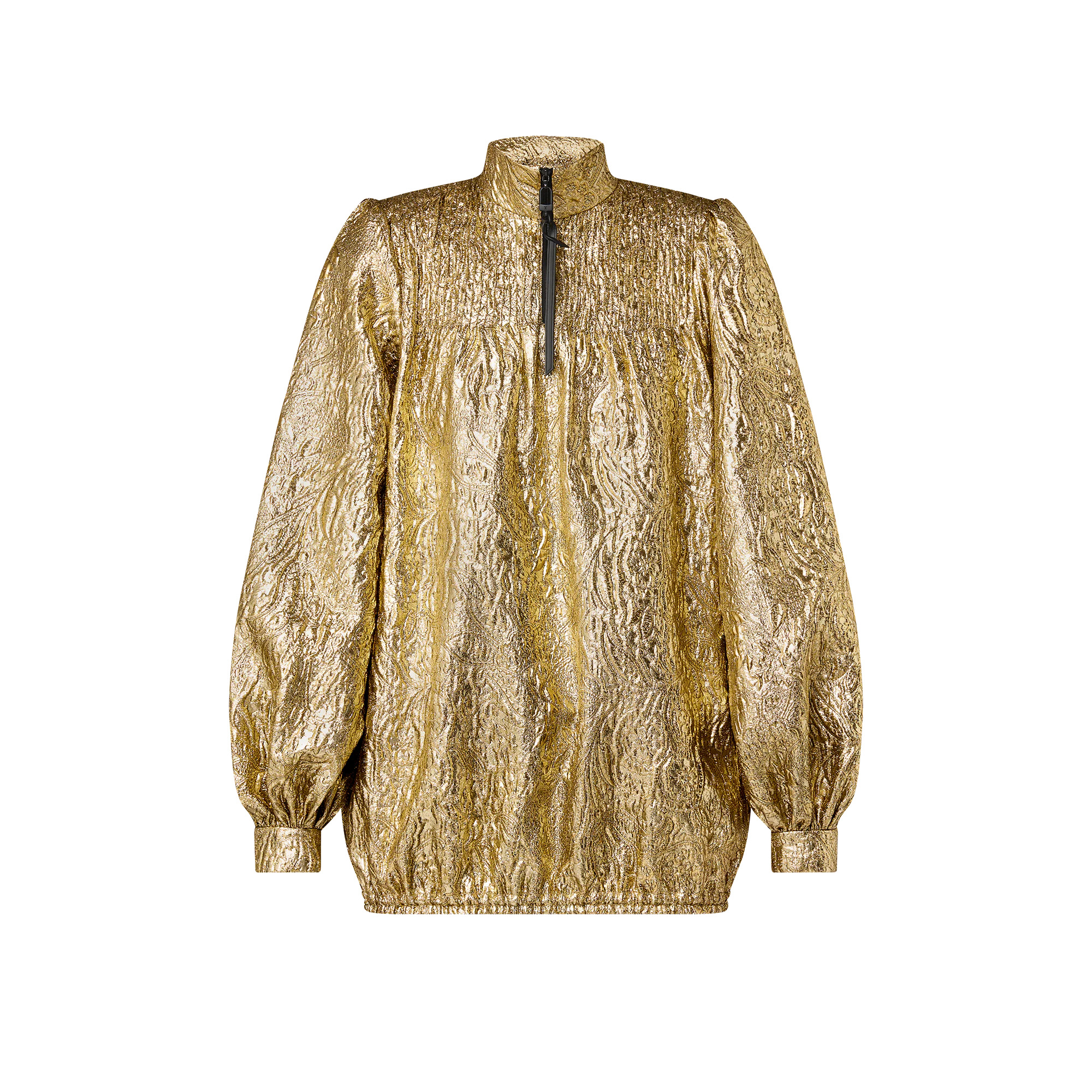 Floral Jacquard Blouse - 1