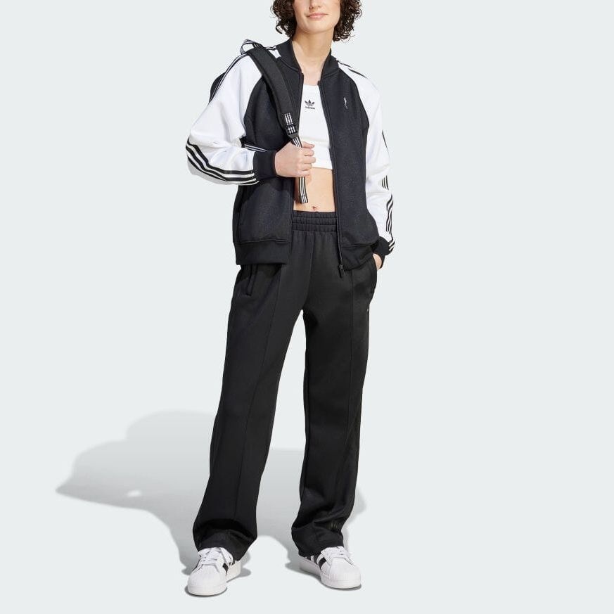 (WMNS) adidas Adicolor Classics Oversized SST Track Pants 'Black' IK6505 - 2