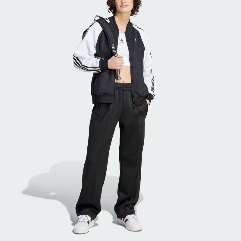 adidas (WMNS) adidas Adicolor Classics Oversized SST Track Pants 'Black' IK6505 outlook