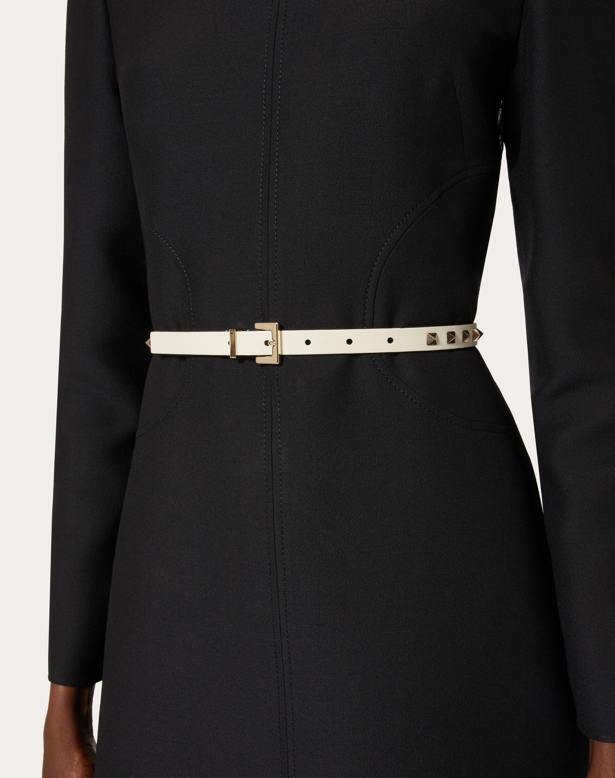 ROCKSTUD BELT IN SHINY CALFSKIN 15 MM - 5