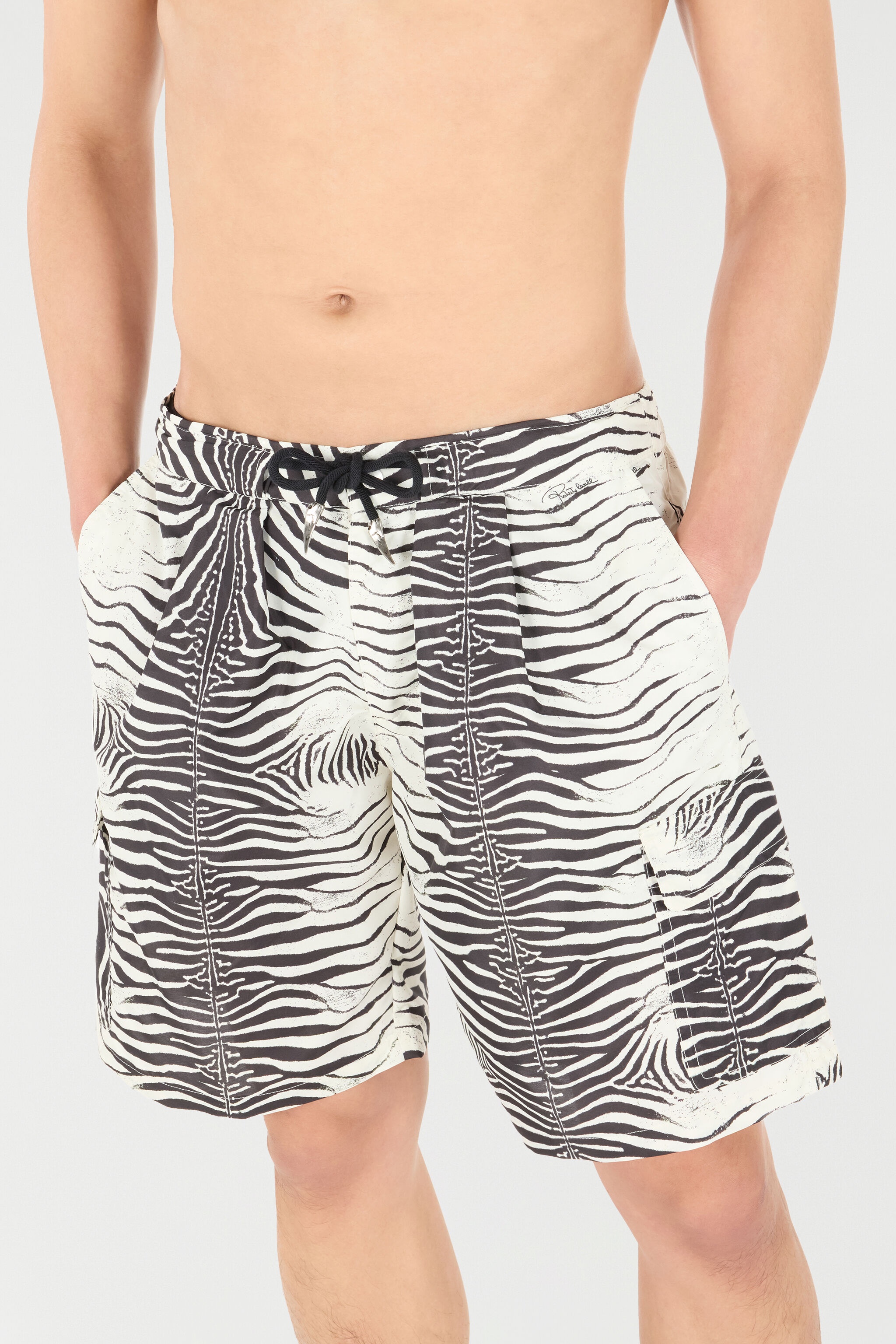 Zebra-Print Swim Shorts - 6