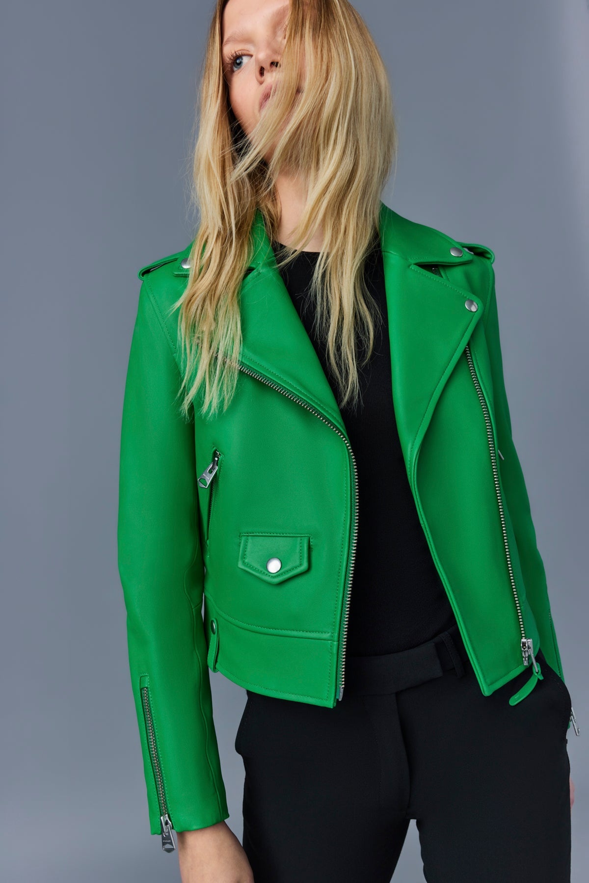 BAYA (R) Leather biker jacket - 5