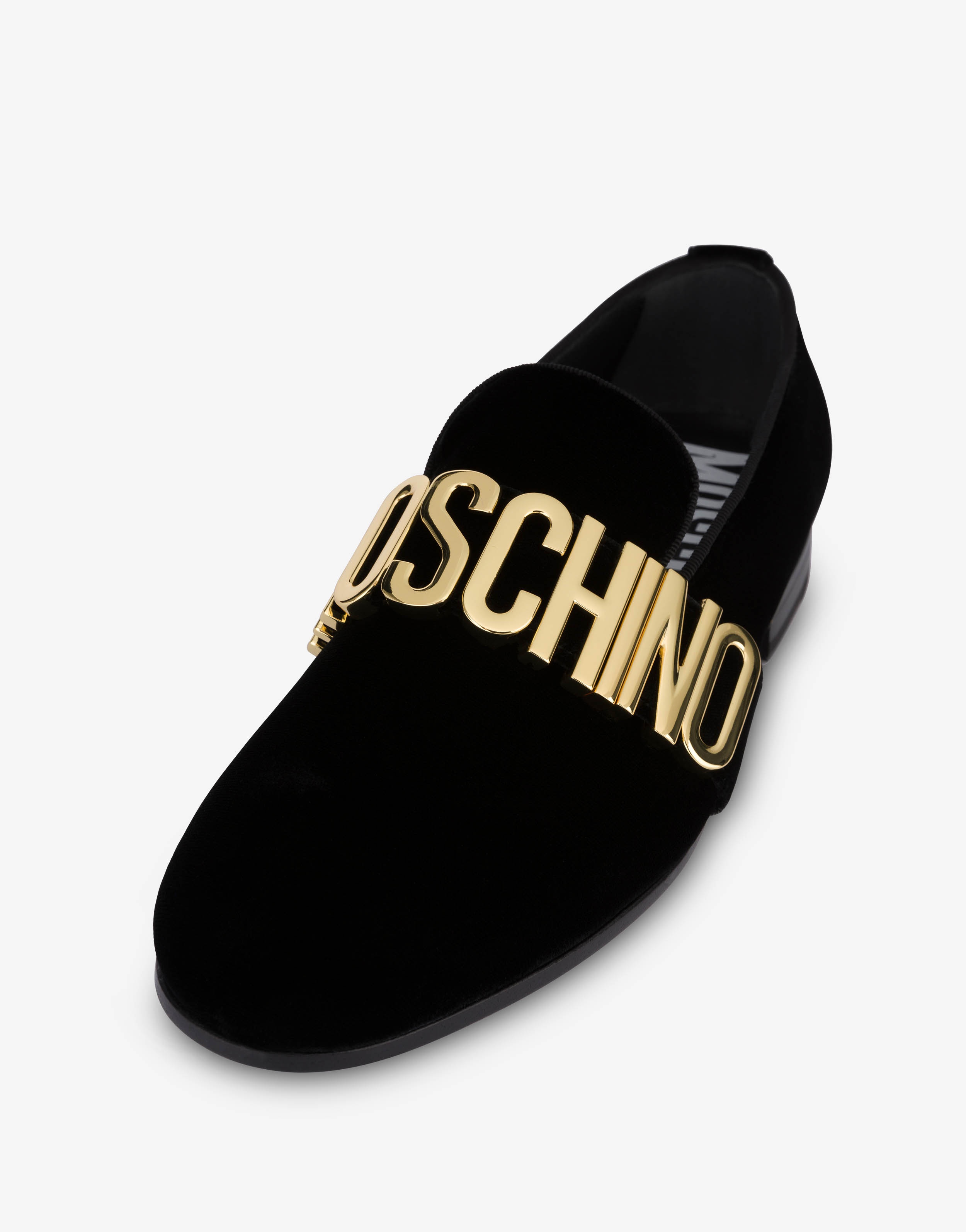 MAXI LETTERING VELVET LOAFERS - 3
