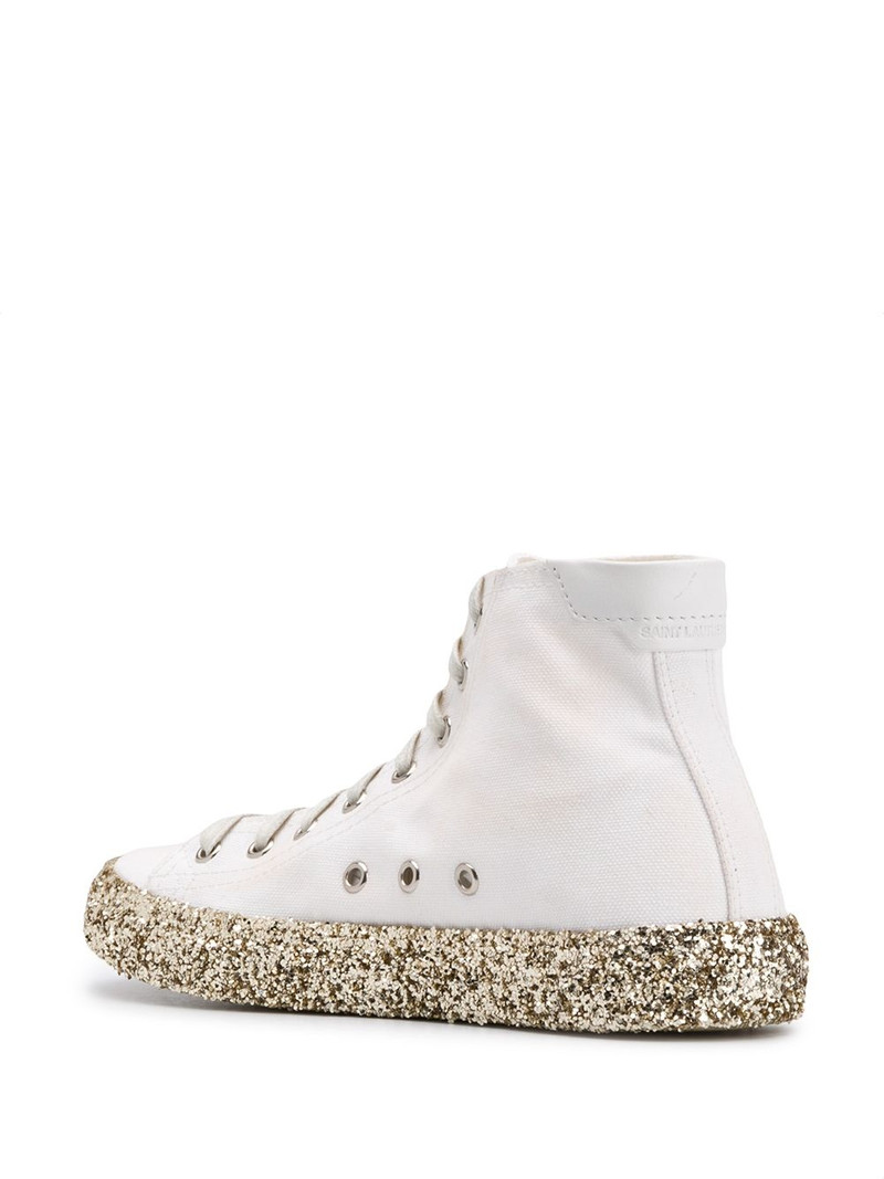 Bedford glitter-embellished hi-top sneakers 3