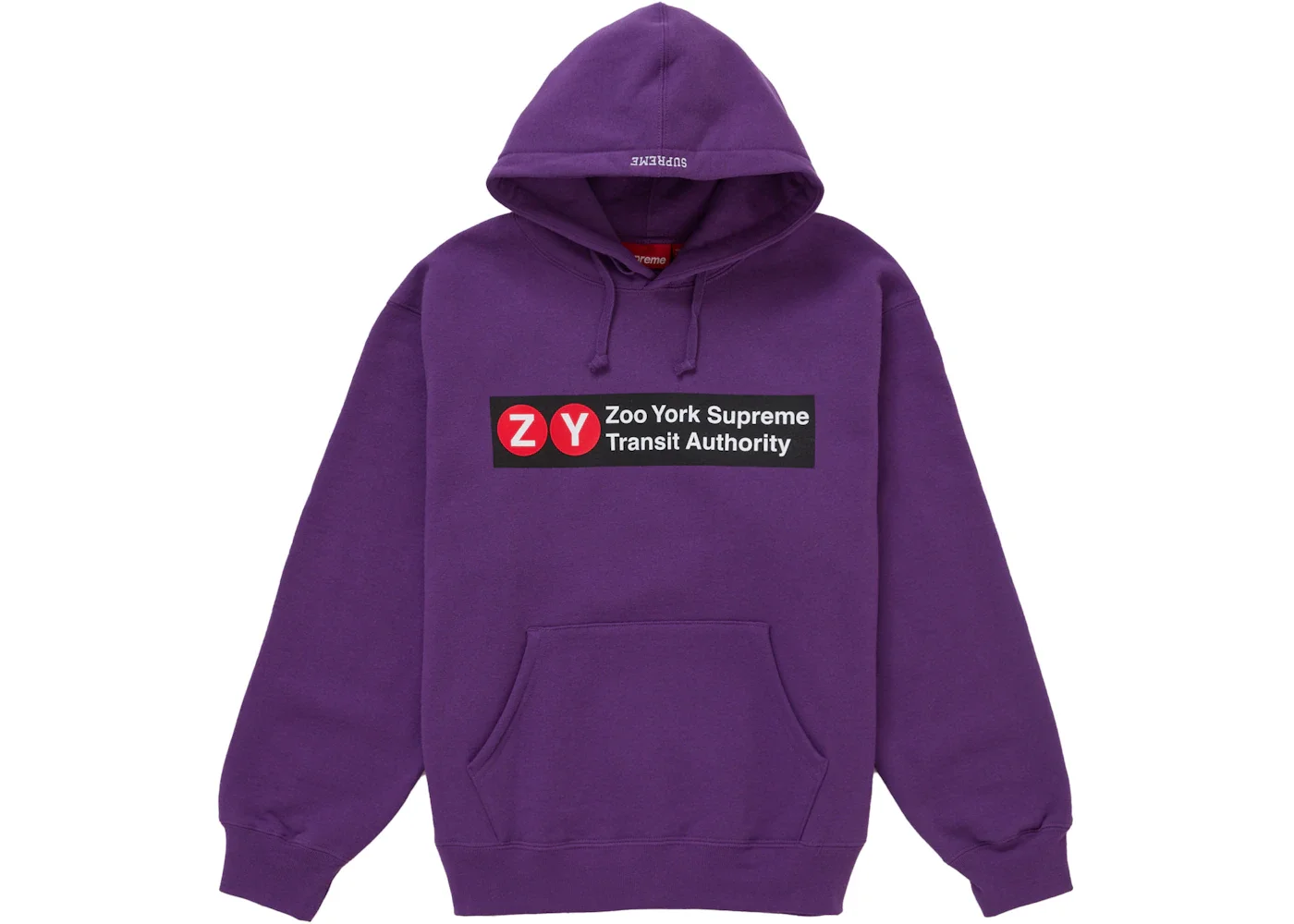Supreme Zoo York Hooded Sweatshirt Purple - 1