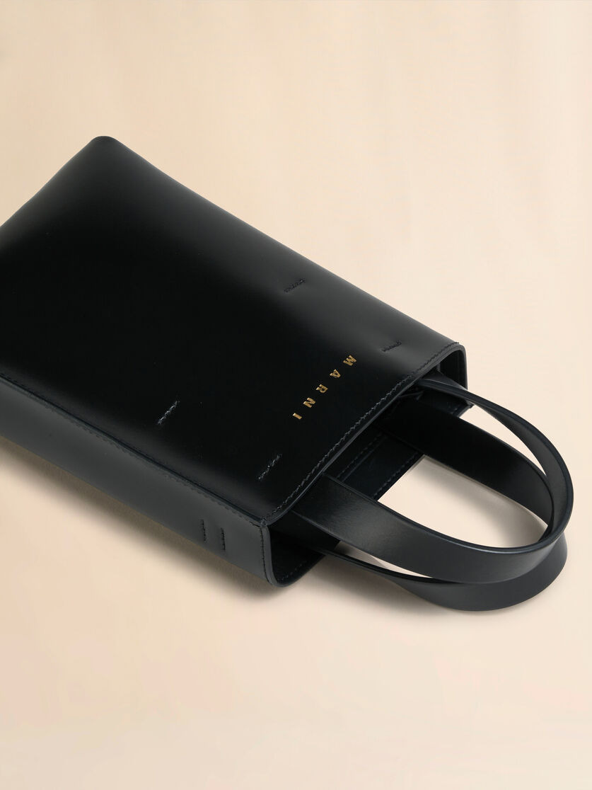 MUSEO NANO BAG IN BLACK LEATHER - 5