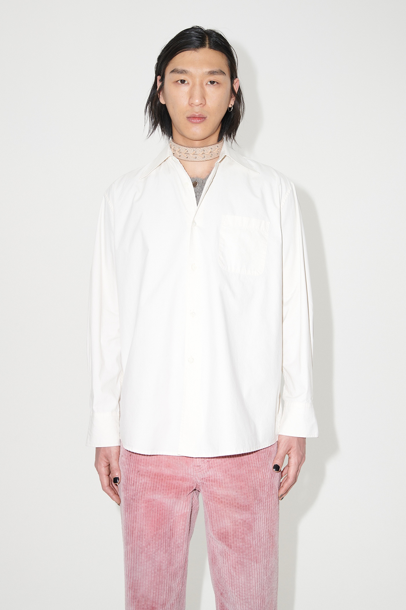 Above Shirt Jet Stream White Poplin - 3