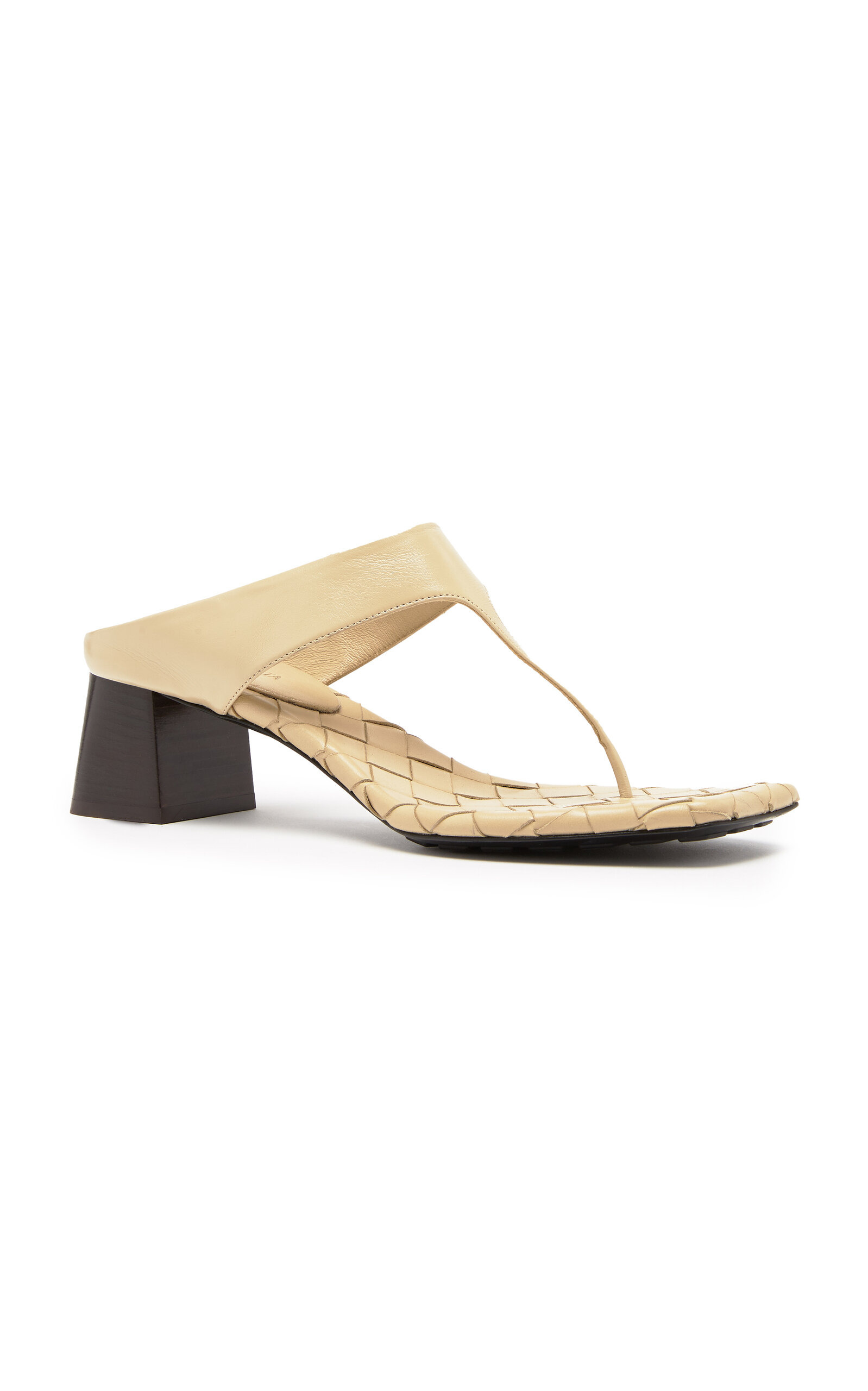 Leather Thong Sandals neutral - 5