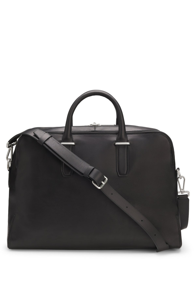 RUNWAY HOLDALL IN LEATHER WITH EMBOSSED LOGO 1
